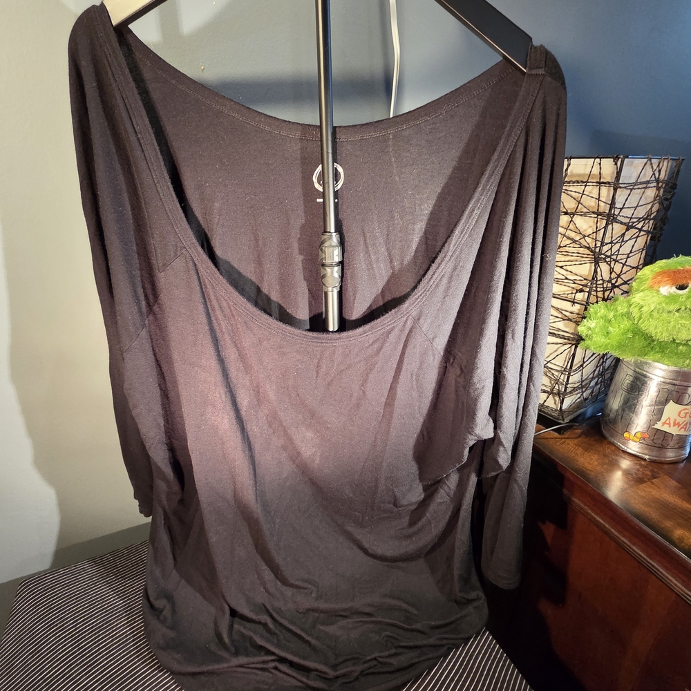 Classic Black Long Sleeve Women's Top